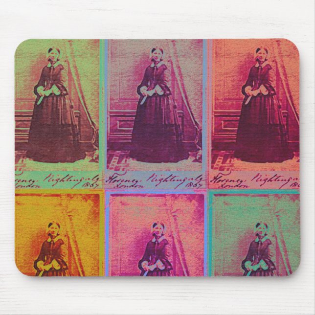 Florence Nightingale Colours Mouse Pad (Front)