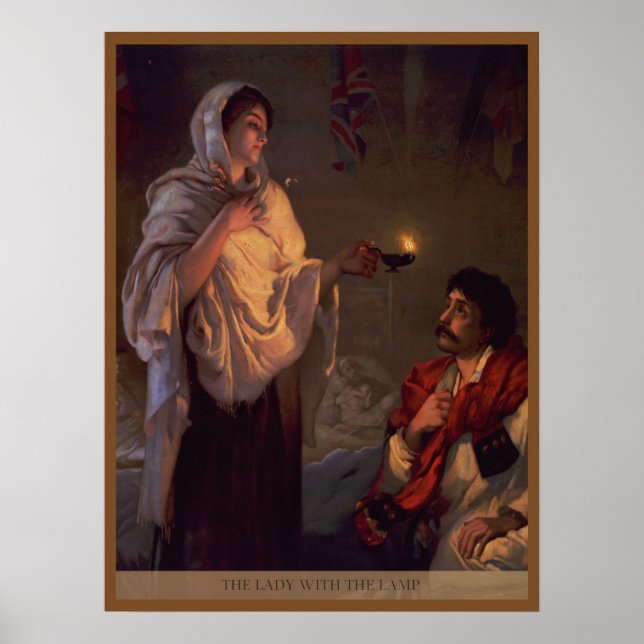 Florence Nightingale Lady with the Lamp Poster (Front)