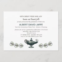 Florence Nightingale Oil Lamp Graduation Invitatio