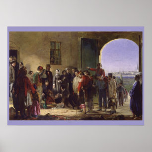 Florence Nightingale Receiving Wounded at Scutari  Poster