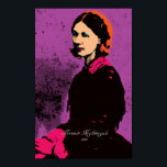 Florence Nightingale with Pop Art Poster<br><div class="desc">"Florence Nightingale with Pop Art". 

 Tribute to and Famous people 3. This time is our great Nurse – Florence Nightingale. 

 

  

 Please feel free to leave your comments and your review! You feedback is important!</div>