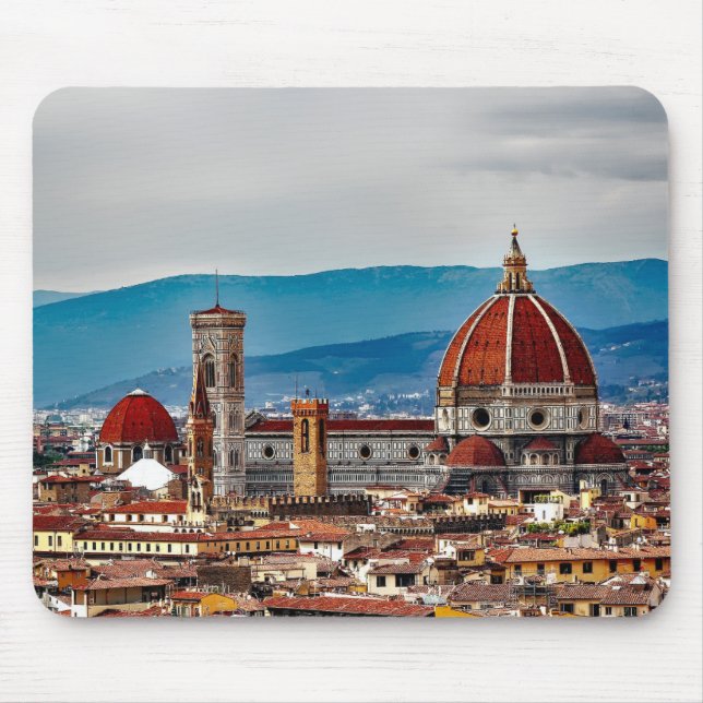 Florence old city, Italy skyline Mouse Pad (Front)