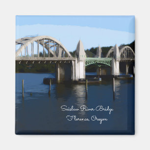 Florence Oregon Suislaw River Bridge Magnet