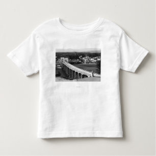 Florence, Oregon Town View and Siuslaw Bridge Toddler T-Shirt