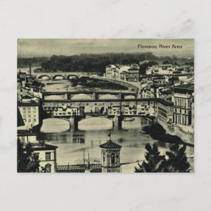 Florence, River Arno Postcard