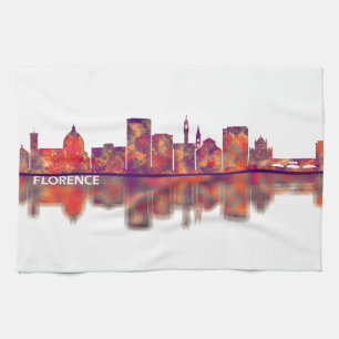 Florence Skyline Tea Towel