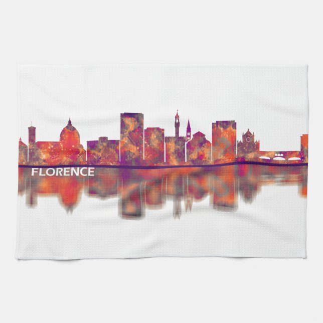 Florence Skyline Tea Towel (Horizontal)