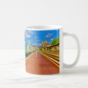 Florence Train Arrives at Lucca Platform, Mug
