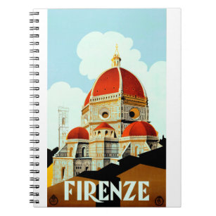 Florence travel poster notebook