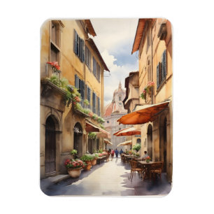 Florence watercolor art magnet