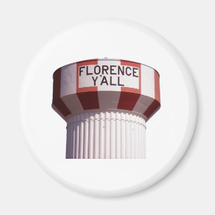 Florence Y'all Water Tower Magnet