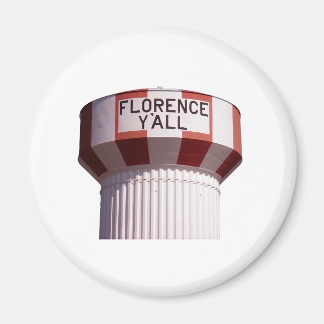 Florence Y'all Water Tower Magnet (Front)