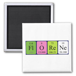 Florene periodic table name magnet