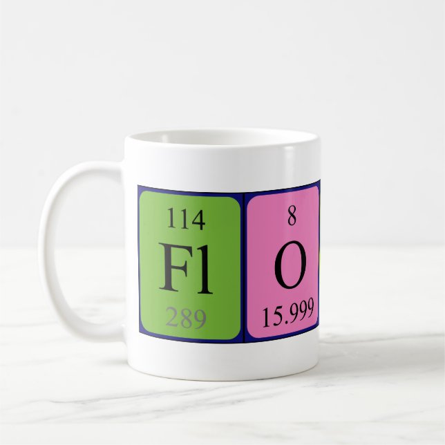 Florent periodic table name mug (Left)