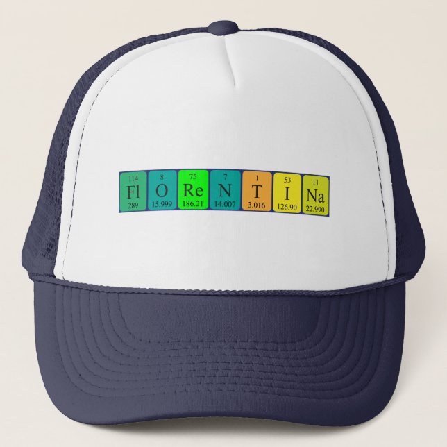 Florentina periodic table name hat (Front)