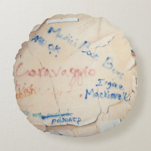 Florentine Graffiti Round Cushion