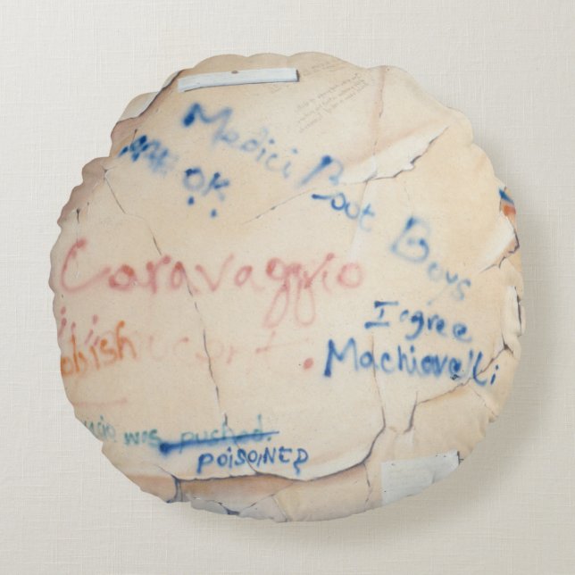 Florentine Graffiti Round Cushion (Front)