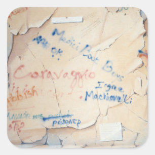 Florentine Graffiti Square Sticker
