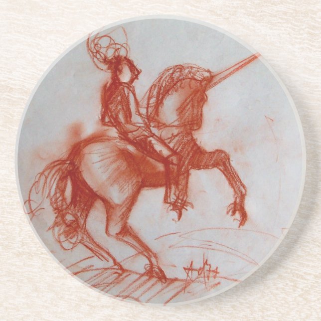 FLORENTINE KNIGHT ON HORSEBACK COASTER (Front)
