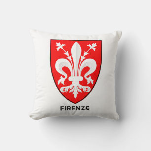 Florentine Lily Coat of Arms Fine Art Cushion