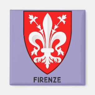 Florentine Lily Coat of Arms Fine Art Magnet
