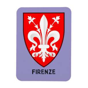 Florentine Lily Coat of Arms Fine Art Magnet