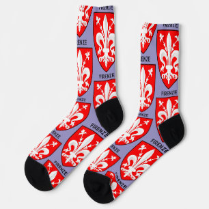 Florentine Lily Coat of Arms Fine Art Socks
