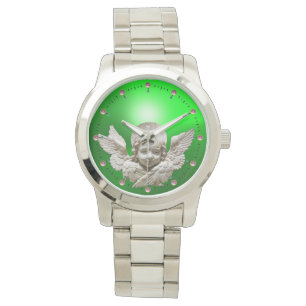 FLORENTINE RENAISSANCE ANGEL,Emerald Green Watch