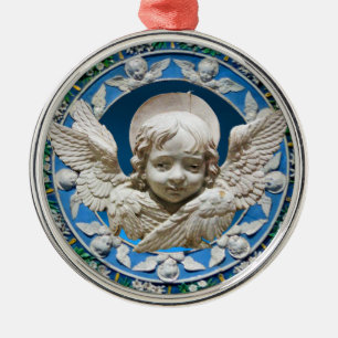 FLORENTINE RENAISSANCE ANGEL METAL ORNAMENT