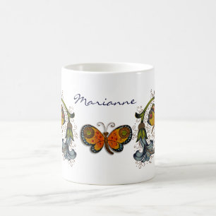 Florentine Renaissance Butterfly Personal Mug