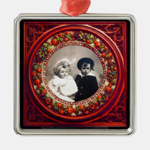 FLORENTINE  RENAISSANCE FRUITS Photo Template Metal Tree Decoration