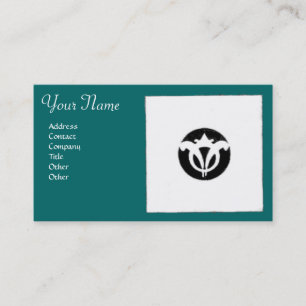 FLORENTINE RENAISSANCE HARMONY,blue green Business Card