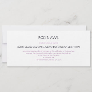 Florentine :: Violet :: Wedding Invitation