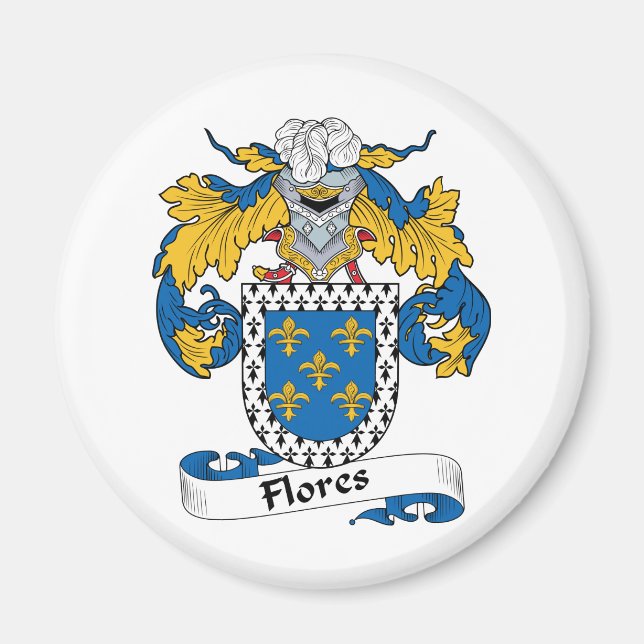 Flores Family Crest Magnet (Front)