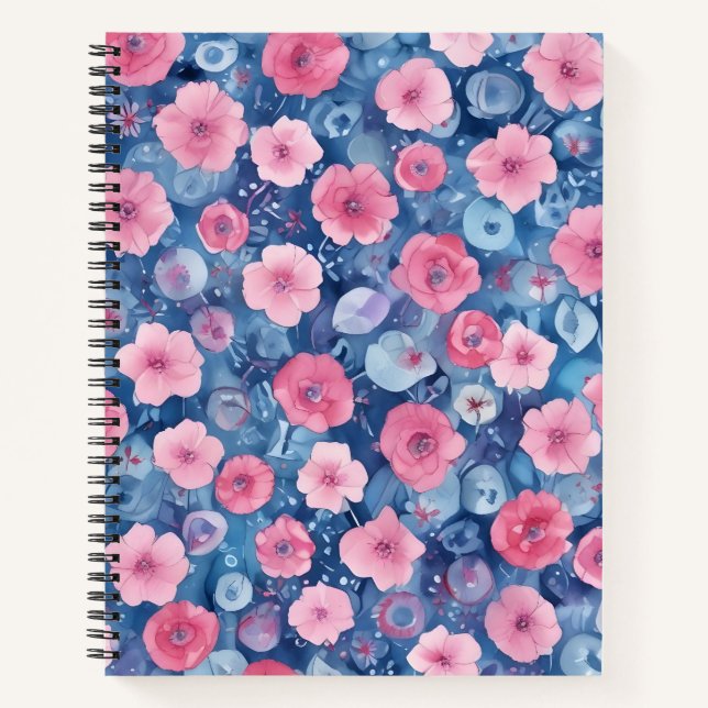 Flores Flotantes Notebook (Front)