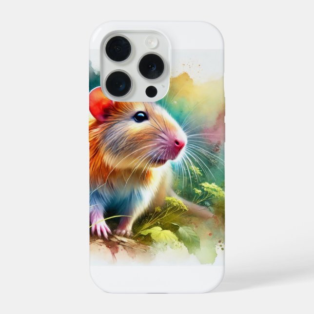 Flores Giant Rat 170924AREF116 - Watercolor iPhone Case (Back)