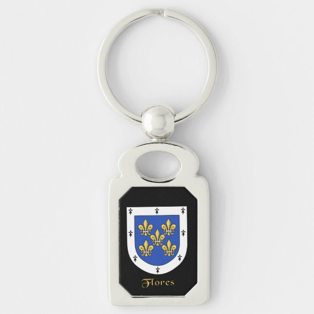 Flores Historical Shield Key Ring (Front)