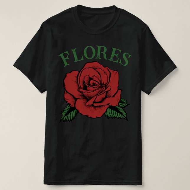 flores red rose T-Shirt (Design Front)