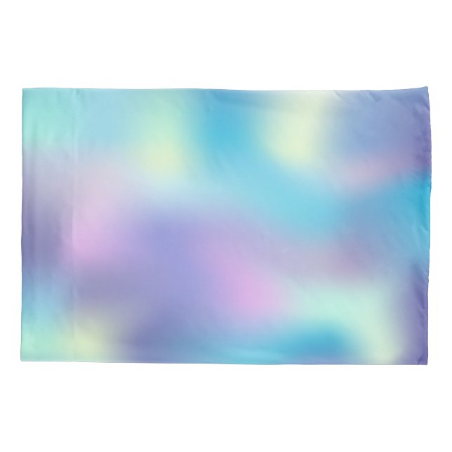 Florescent Holographic Rainbow Colours Pillowcase (Back)