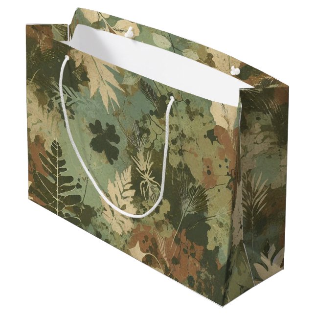 Florest pattern large gift bag (Back Angled)