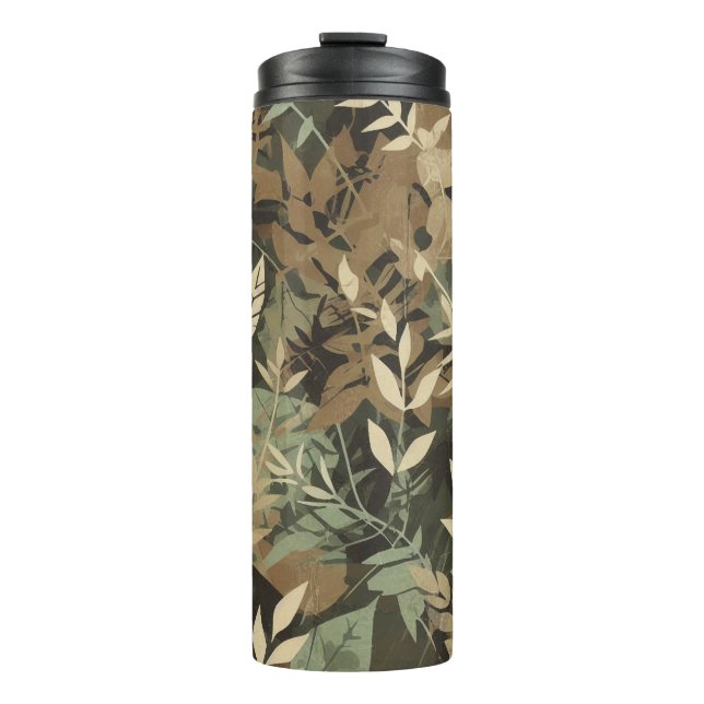 Florest pattern thermal tumbler (Front)