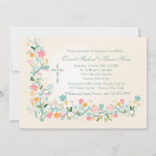 Floret Corner Religious Invitation