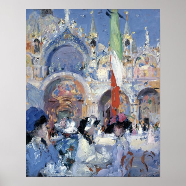 Florian’s Café, Venice | Francis Cadell Poster (Front)