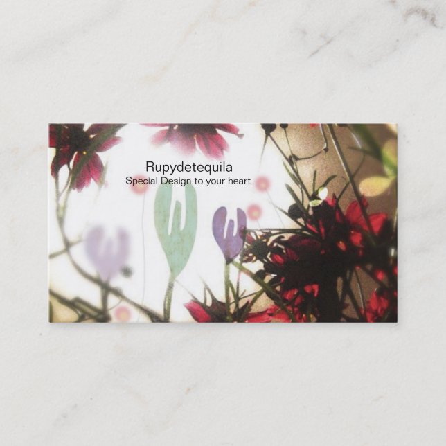 Floriculture flower farming  floristry Business Ca Business Card (Front)