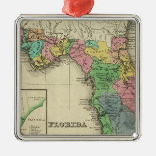 Florida 11 metal tree decoration