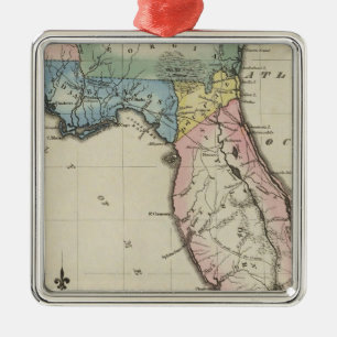 Florida 11 metal tree decoration