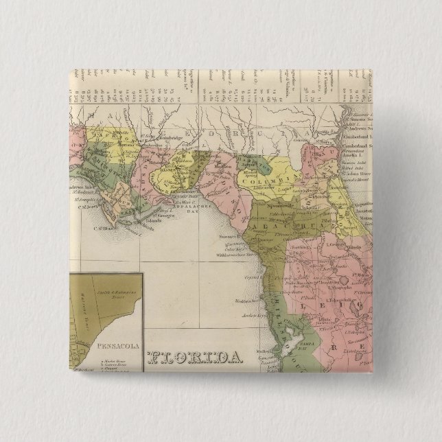 Florida 12 15 cm square badge (Front)