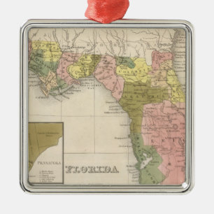 Florida 12 metal tree decoration