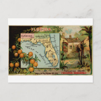 Florida, 1889 vintage card