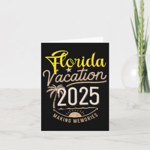 Florida 2025 Family Trip Friends Group Vacation Ma Card